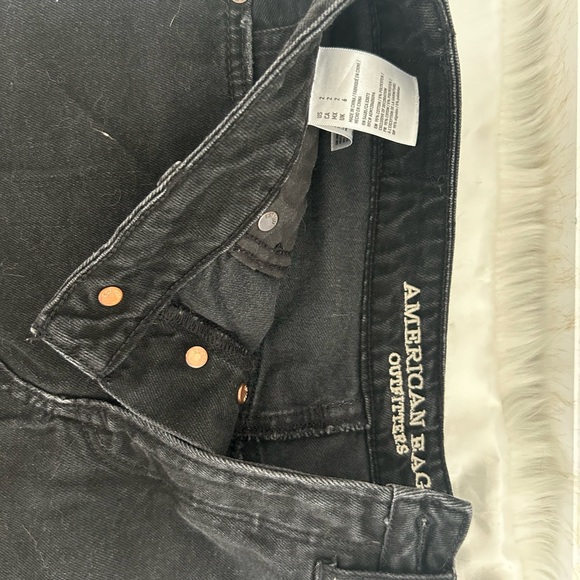American Eagle Black Jean Skirt Size 2 - Picture 3 of 4